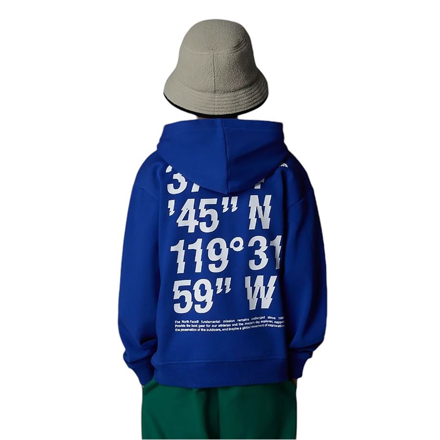 Felpa oversize con cappuccio e grafica Coordinates da ragazzo bambino The North Face | NF0A89HKCZ6